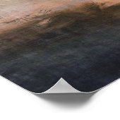 ロマンチックな日没の散歩 ポスター (角)