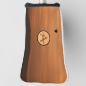 ロマンチックな日没の熱気球の写真モノグラム ゴルフヘッドカバー (回転90)