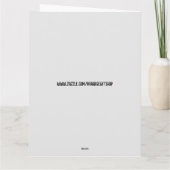 ロマンチックな日没グリーティングカード サンキューカード (裏面)