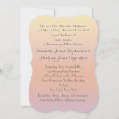 ロマンチックな日没型フォトオーバーレイ結婚ズ 招待状 (裏面)