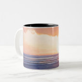 ロマンチックな日没 ツートーンマグカップ (正面左)