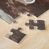ロマンチックな旧市街のオレンジ色の木 ジグソーパズル (側面)
