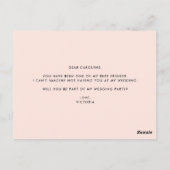 ロマンチックな春の花は私の花の女の子カード ポストカード (裏面)