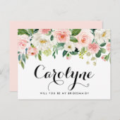 ロマンチックな春の花は私の花嫁になる ポストカード (正面/裏面)