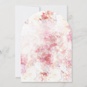 ロマンチックな春ピンクフラワーズ結婚式招待状 招待状 (裏面)