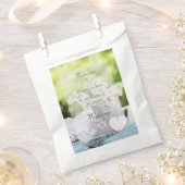 ロマンチックな春フラワーフローラ結婚薄紫 フェイバーバッグ (クリップ留めされた状態)