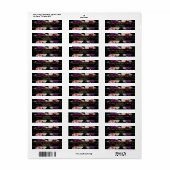 ロマンチックな暗い花模様 ラベル (フルシート)