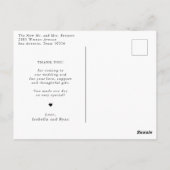 ロマンチックな書結婚跡の写真感謝していよよ ポストカード (裏面)