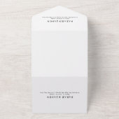 ロマンチックな書結婚道オーバーレイ オールインワン招待状 (外側)