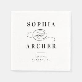 ロマンチックな書結婚道 スタンダードカクテルナプキン