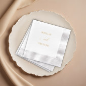 ロマンチックな書結婚道 箔ナプキン