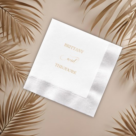 ロマンチックな書結婚道 箔ナプキン