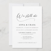 ロマンチックな書誓の更新を行う 招待状 (正面)