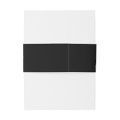 ロマンチックな書道ダークフォトオーバーレイ結婚ズ 招待状ベリーバンド (裏面例)