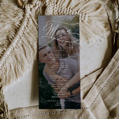 ロマンチックな書道ダーク結婚フォトの夕食会 メニュー