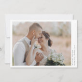 ロマンチックな書道台本の複数の結婚写真 サンキューカード (正面)