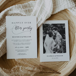 ロマンチックな書道後ずっと幸せにパーティー 招待状