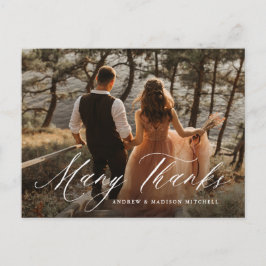 ロマンチックな書道感謝してい多くの写真ありがとう ポストカード