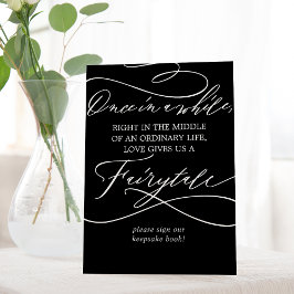 ロマンチックな書道暗黒結婚のおとぎ話 台座サイン