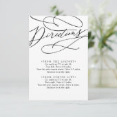 ロマンチックな書道案内エンクロージャカード エンクロージャーカード (スタンド正面)