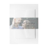 ロマンチックな書道結婚写真 招待状ベリーバンド (正面例)