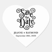 ロマンチックな書道結婚式 ハートシール (正面)