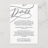 ロマンチックな書道詳細エンクロージャカード エンクロージャーカード (正面)