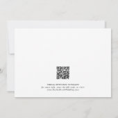 ロマンチックな書道 | QRコード(横) セーブザデート (裏面)