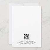 ロマンチックな書道QRコードフォトオーバーレイ救Th セーブザデート (裏面)