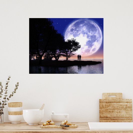 ロマンチックな月光 ポスター (キッチン)
