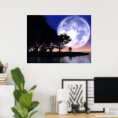 ロマンチックな月光 ポスター (ホームオフィス)