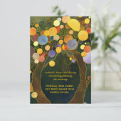 ロマンチックな木の結婚披露宴 エンクロージャーカード (スタンド正面)