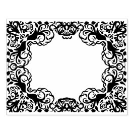 ロマンチックな枠の鳥 ラバースタンプ