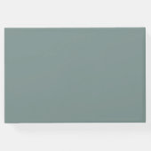 ロマンチックな柔らかい植物性の結婚緑 ゲストブック (裏面)