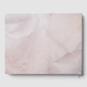 ロマンチックな柔らかい白いロエレガントスフローラ結婚ズ ゲストブック (裏面)