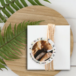 ロマンチックな桃フローラかわいらしかわいい結婚写真 フェイバータグ