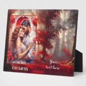 ロマンチックな森の情熱あなたの写真プラーク フォトプラーク (側面)