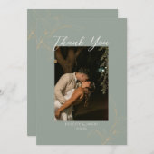 ロマンチックな森サンキューカード サンキューカード (正面/裏面)