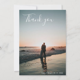 ロマンチックな植物性の野結婚花 サンキューカード