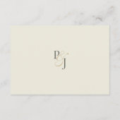 ロマンチックな植物性デイジー結婚の詳細カード エンクロージャーカード (裏面)