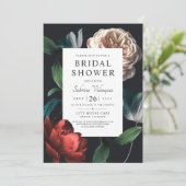 ロマンチックな植物性ブライダルシャワー招待V 01 招待状 (スタンド正面)