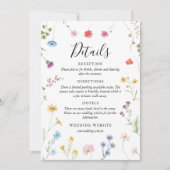 ロマンチックな植物野結婚花の詳細カード シーズンカード (正面)