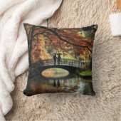 ロマンチックな橋祝- Love クッション (ブランケット)