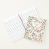 ロマンチックな水のカラーフローラ ノートブック (内部)