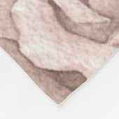 ロマンチックな水の結婚色のバラオンMoody Blue フリースブランケット (角)