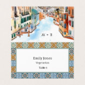 ロマンチックな水の色のイタリアンタイル座席表 (外部フラット)