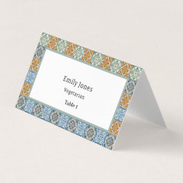 ロマンチックな水の色のイタリアンタイル座席表