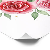 ロマンチックな水の色のハートと金ゴールドきらめき フォトプリント            (角)