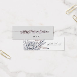 ロマンチックな水の色のフローラ結婚のレジストリ