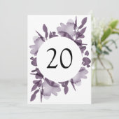 ロマンチックな水の色のフローラ結婚アメジストのテーブル (スタンド正面)